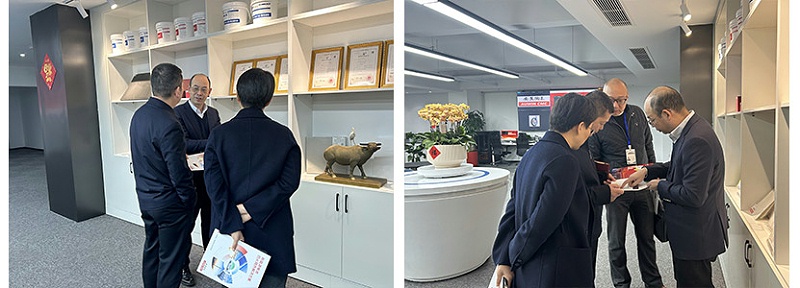 羅溪鎮(zhèn)領(lǐng)導(dǎo)蒞臨安翼陶基參觀指導(dǎo)02