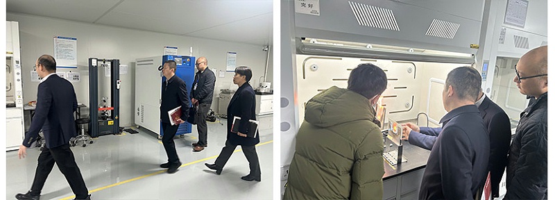 羅溪鎮(zhèn)領(lǐng)導(dǎo)蒞臨安翼陶基參觀指導(dǎo)03