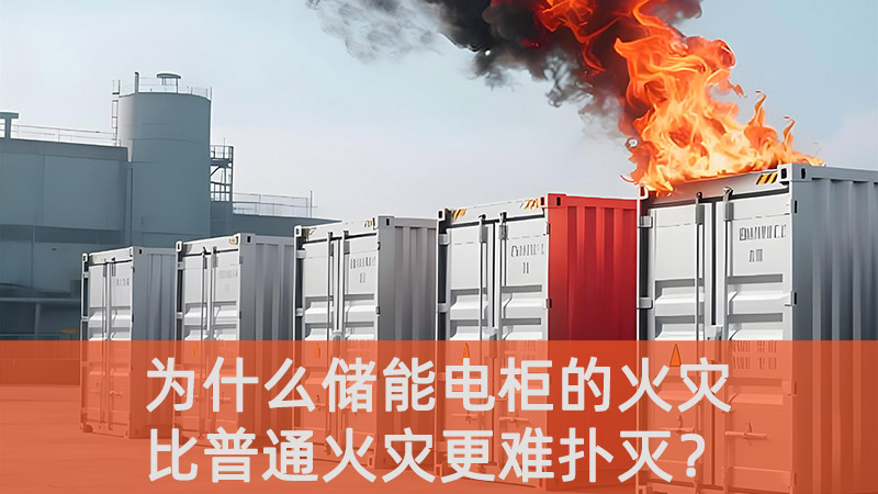 為什么儲能電柜的火災(zāi)，比普通火災(zāi)更難撲滅？