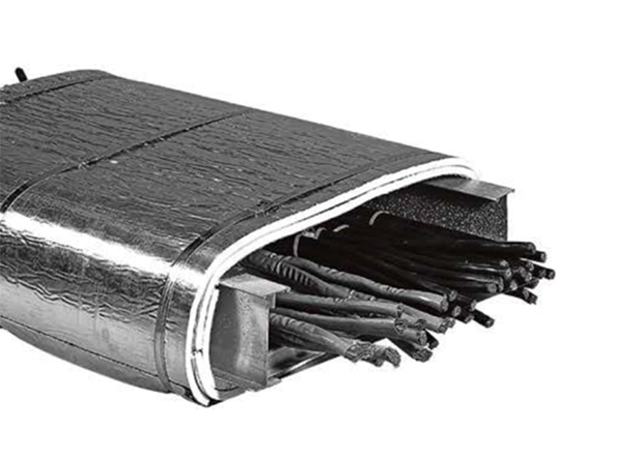 高壓電纜陶瓷纖維包裹防火毯